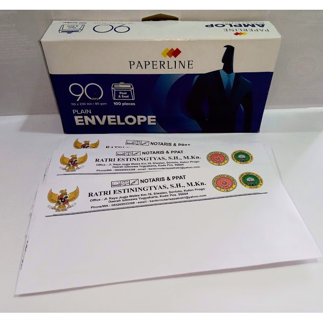 

Cetak Kop Amplop Murah Full Color 90 PPS