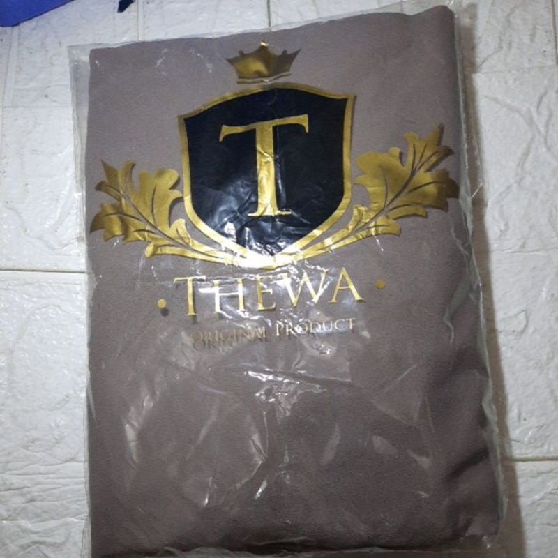 Thewa//khimar kenanga tali ori Thewa-Coklat tanah