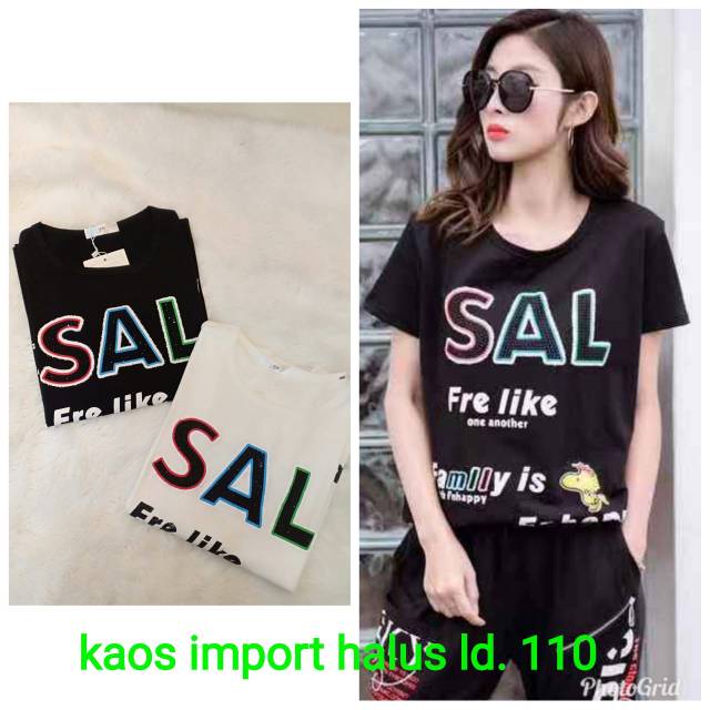 Kaos import wanita Ld 110
