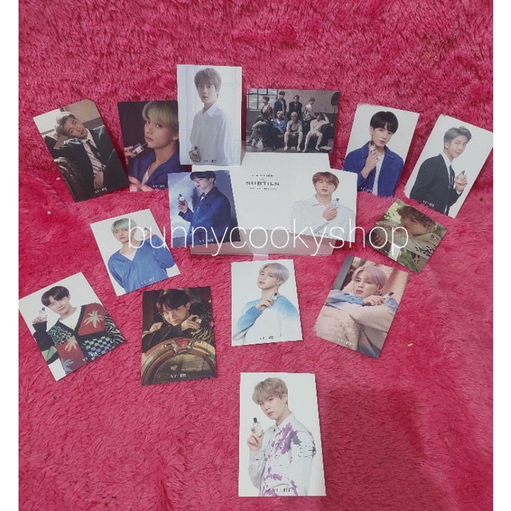 Official BTS x VT Subtils Perfume Postcard Only PC Photocard RM Jin Suga Jhope Jimin V Jungkook