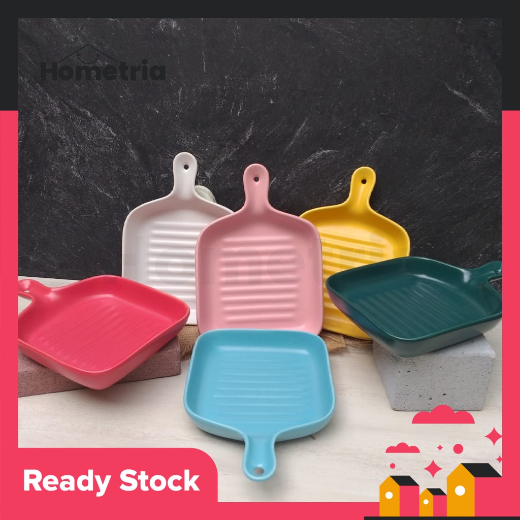 PIRING SAJI KERAMIK / NORDIC STYLE PLATE CERAMIC PLATE HANDLE