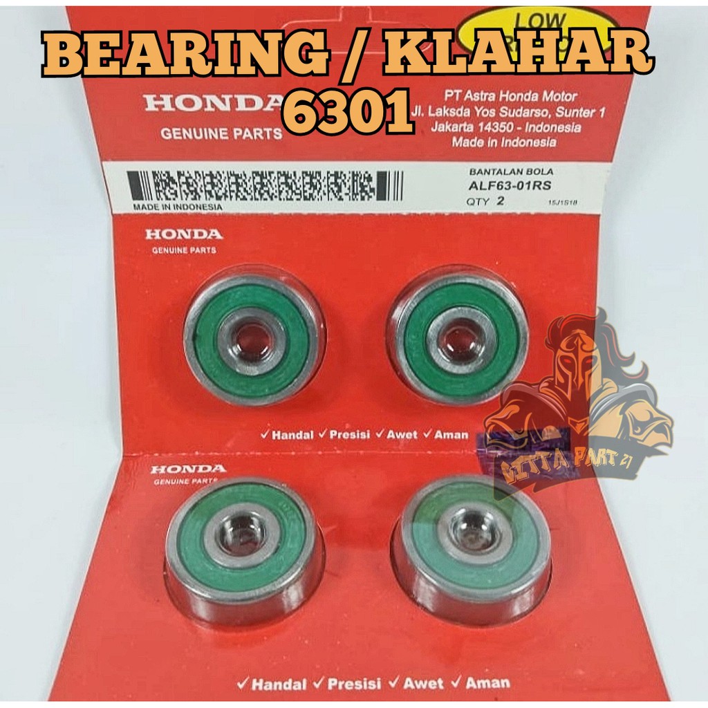 Bearing 6301 klahar Harga Untuk 1 pcs HONDA roda depan belakang supra grand yamaha satria fu fit x