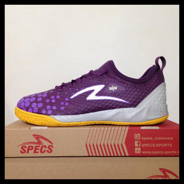 Terlaris Sepatu Futsal Specs Metasala Knight Plum Purple 400734 Original Bnib
