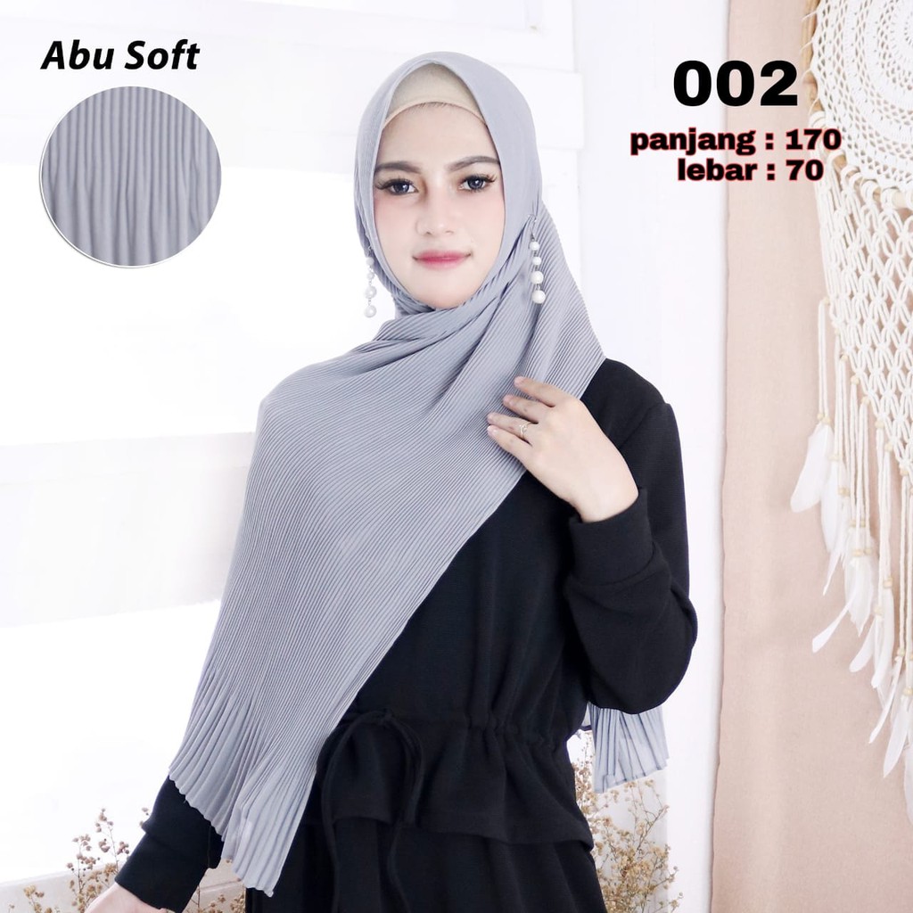 Pashmina Plisket Ceruty Babydoll 002 Hijab Plisket Ceruti Permium uk.170x70 Pleated Shawl