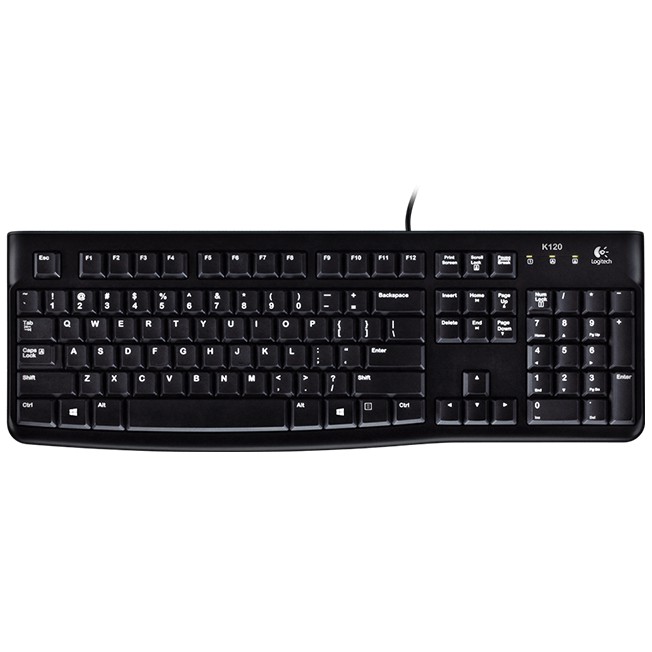 K120 | KEYBOARD USB LOGITECH K120 ORIGINAL RESMI (BLACK)