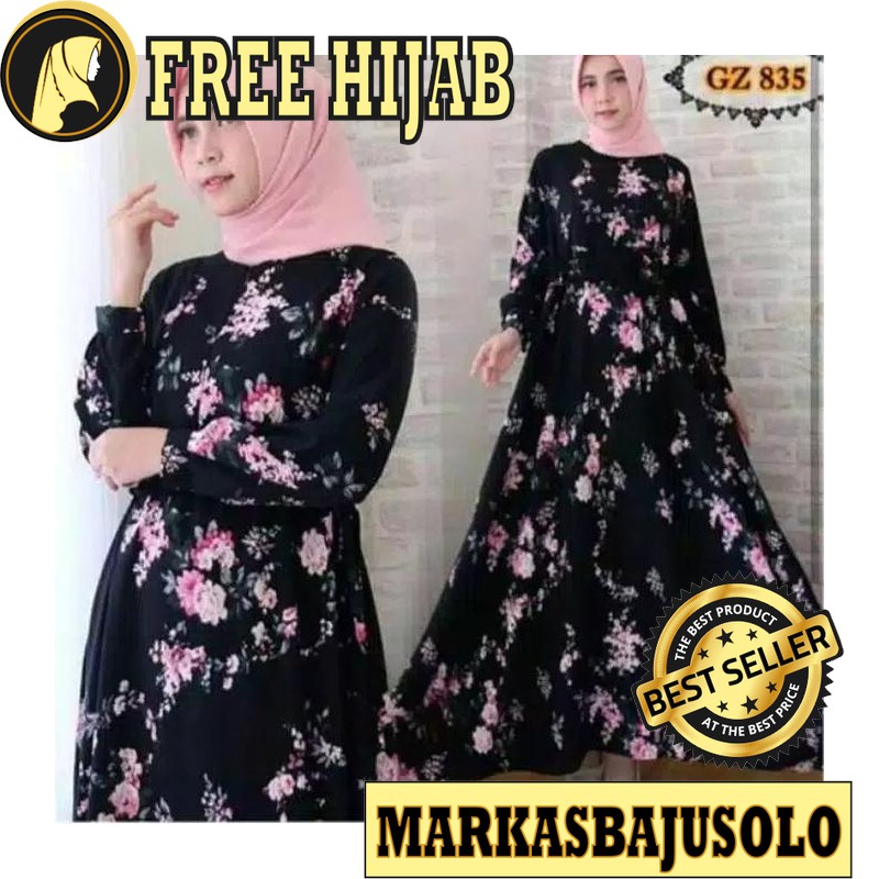 GAMIS EVELYN BSW MONALISA MAXMARA BUSUI RESLETING DEPAN / GAMIS SYARI MURAH BRUKAT PLISKET BROKAT