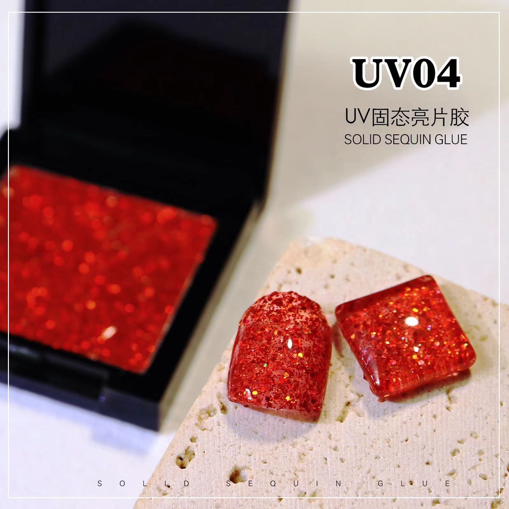 Solid Sequin Uv Gel Polish / Aurora Polarized Mix Color Japan Nails Shiny / Kutek Gel Shiny Thin Polarized