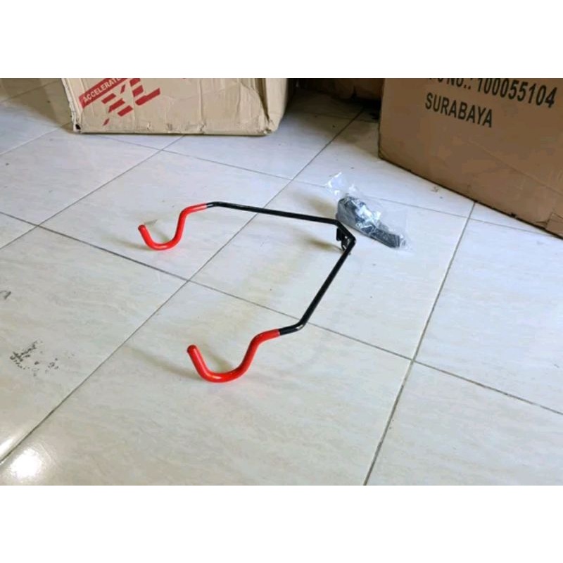 bike stand dinding. standar sepeda wall tembok cantolan display