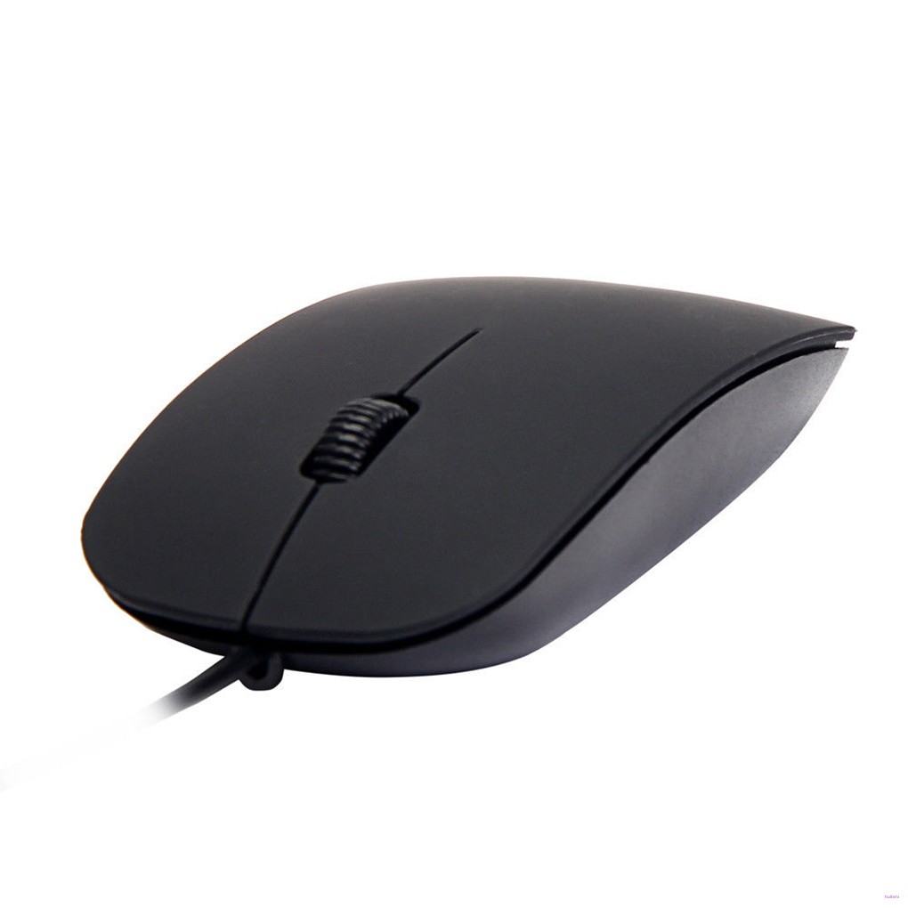 Mouse Gaming Mini Ultra Tipis Warna Hitam Putih Matte Dengan Kabel Usb Untuk Pc/Laptop