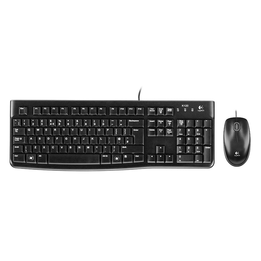 Logitech Keyboard + Mouse Optical USB MK120 Resmi