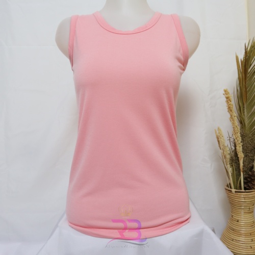 RB-TA05 - AGNES TANGTOP AGNES / ATASAN TANKTOP WANITA / SINGLET OLAHRAGA TANK TOP SIZE M & L-PEACH