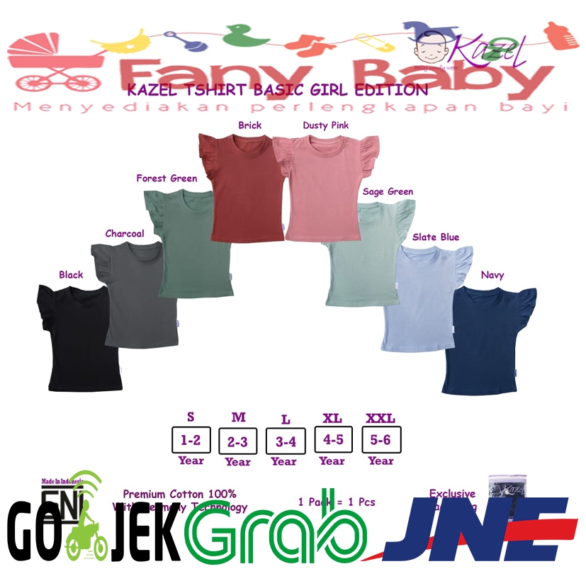 Kazel T-Shirt Basic Girl [ Dusty Pink ]