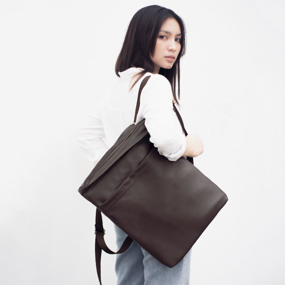 NARA BROWN Tote bag Ransel Tas Laptop 13 14  15 inch Kulit Premium Original from The Daily Smith