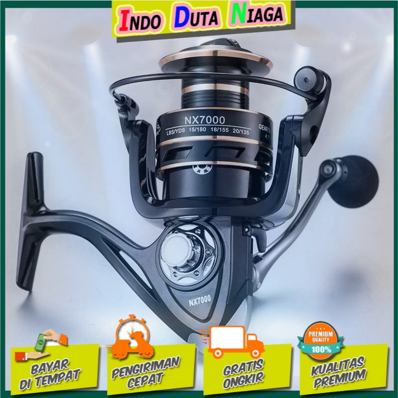 TaffSPORT NX6000 Metal Reel Pancing Fishing Reel 4.7:1 Gear Ratio