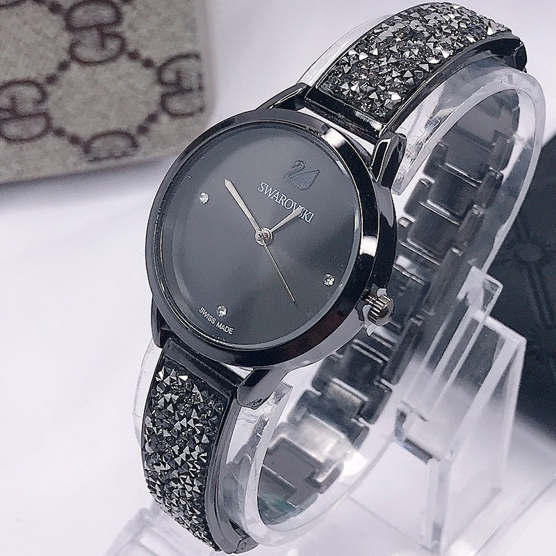 JAM TANGAN WANITA RANTAI STAINLESS DESAIN MEWAH RANTAI BERLIAN IMPORT