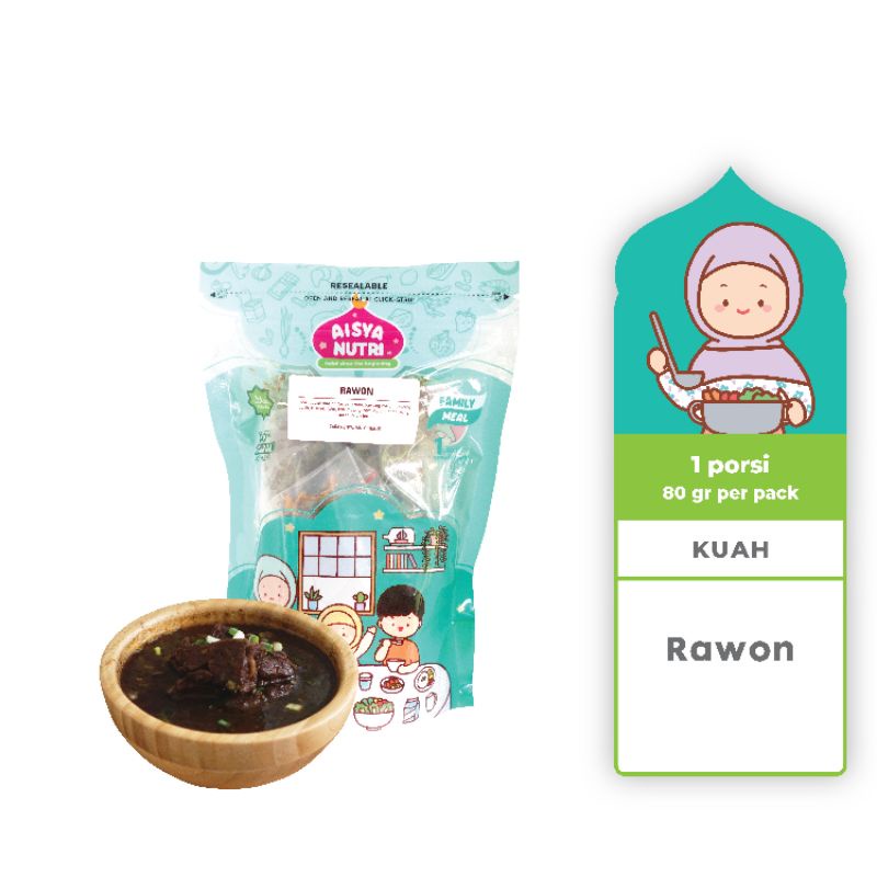 

Aisyanutri Rawon / Beef Black Soup / Frozen Food Anak Sehat No MSG