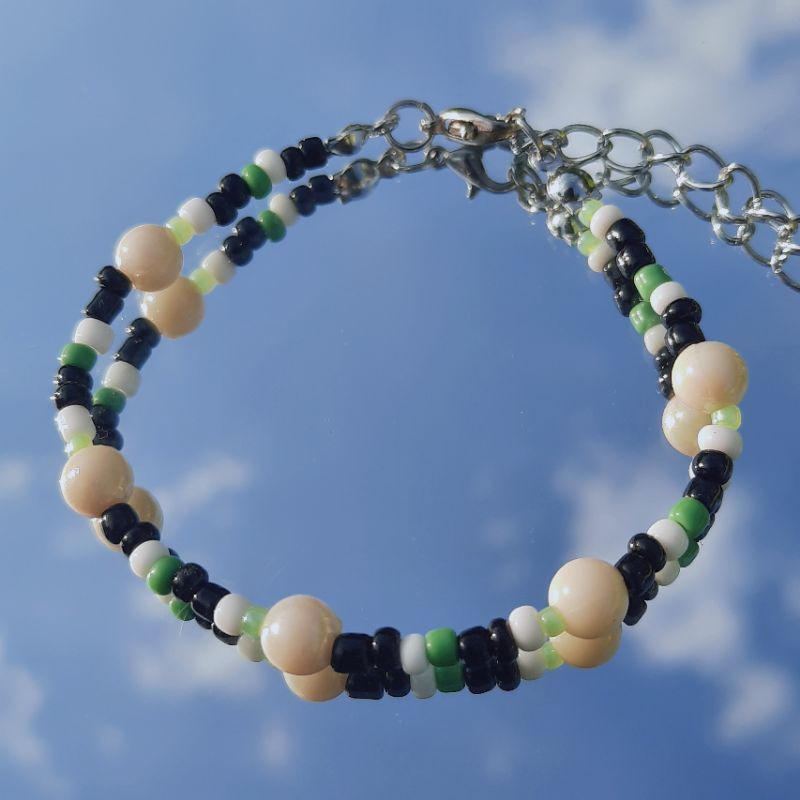 Chanyeol Seed Beads Bead Bracelet Gelang Manik Ronce Etnik Exo PCY Bracelet