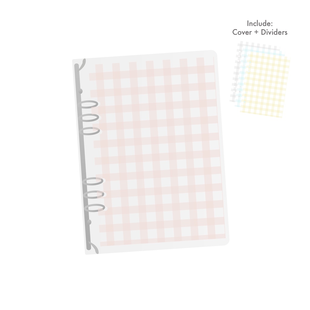 

Paperie Lab - Transparent A5 6 Ring Binder