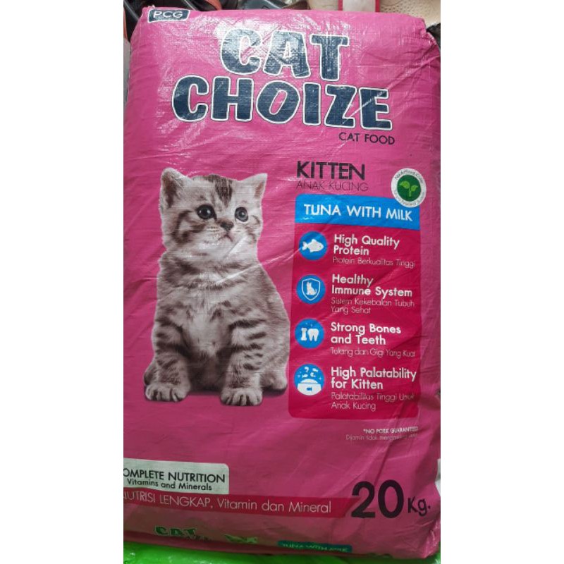 CAT CHOIZE KITTEN makanan kucing ukuran 20 kg