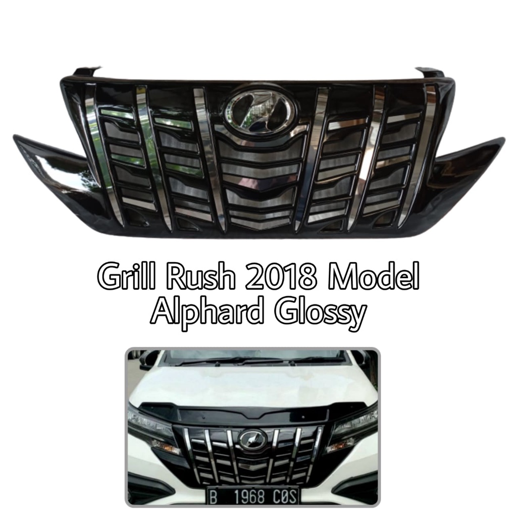 Grill Depan All New Rush/ Terios 2018 Model Alphard List chrome