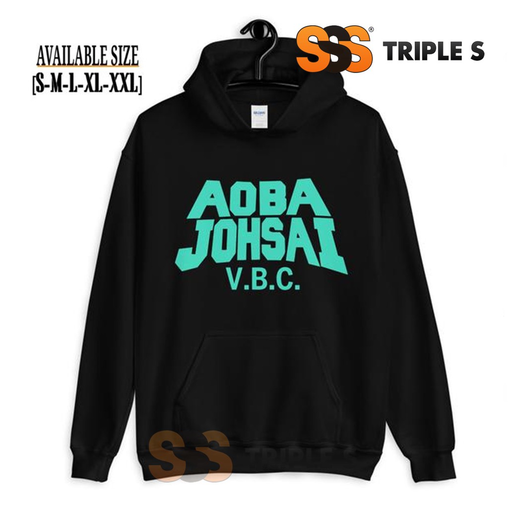 HOODIE HAIKYUU AOBA JOHSAI VBC VOLLEY BALL CLUB HS TEAM JAKET SWEATER ANIME JEPANG HAIKYUU 