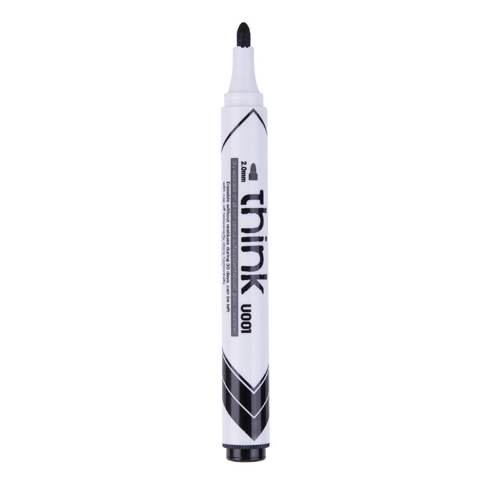 

TULIS-ALAT- DELI EU00120 DRY ERASE MARKER/SPIDOL WHITEBOARD - HITAM, 1 PCS -ALAT-TULIS.
