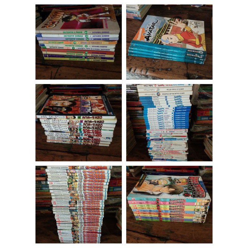 Obral Buku Komik Bekas Original Anak Remaja Dewasa - NARUTO CONAN ONE PIECE DORAEMON AVATAR DRAGON B
