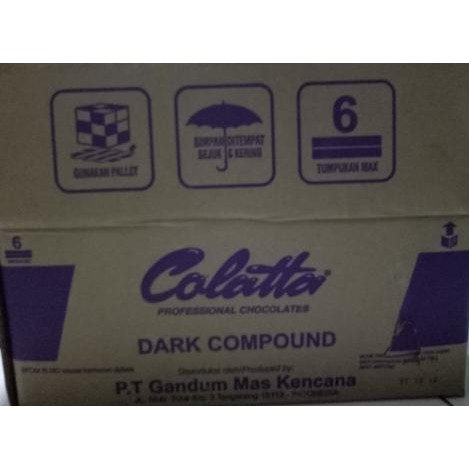 

31.87-Kue- Repack Colatta Dark Cooking Chocolate Compound 1 Kg / Dark1Kg -Terlengkap-Termurah-