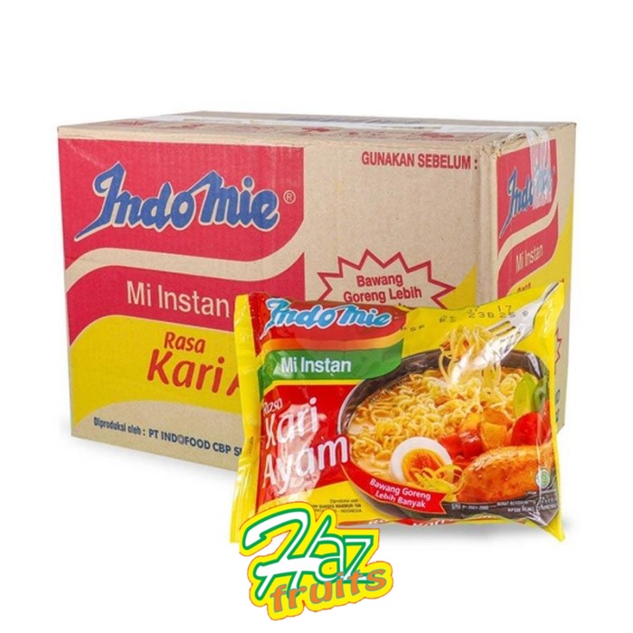 

Indomie Mie Instan Rasa Kari ayam - 1 Dus/Karton