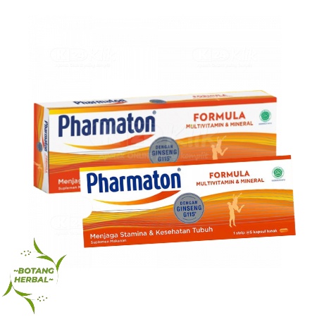 Pharmaton FORMULA Multivitamin dan Mineral / Per-STRIP isi 5 kapsul ORIGINAL Parmaton