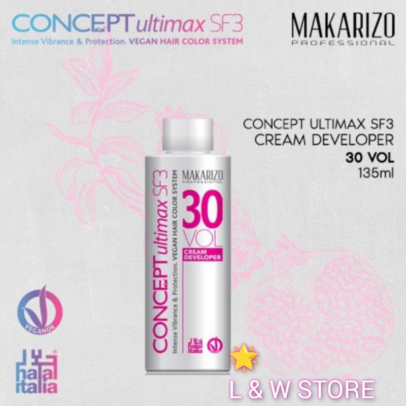 Makarizo Professional Concept ultimax sf3 Cream Developer Vol30