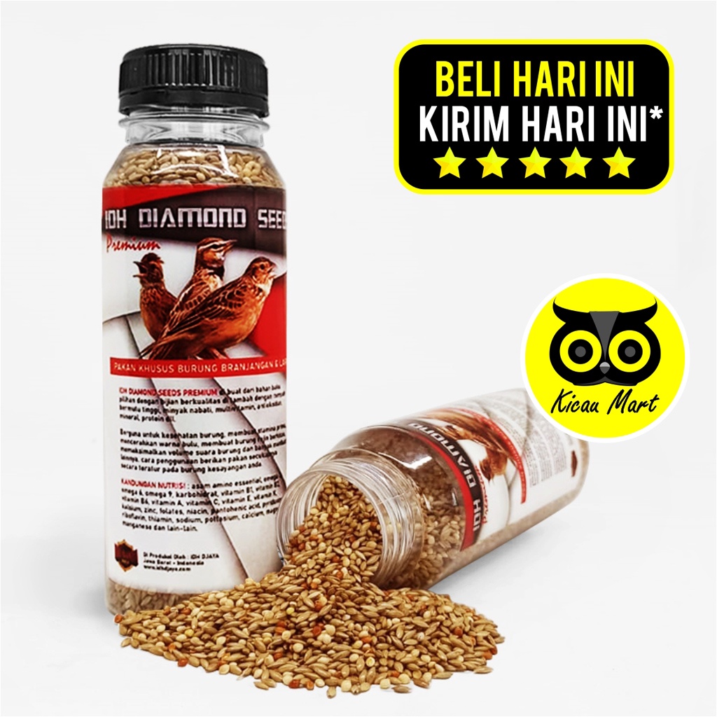 IDH Diamond Seed Premium Pakan Branjangan Lark Makanan Khusus Burung Branjangan Lark Harian Lomba Voer Pur Burung Branjangan Pemakan Biji Bijian