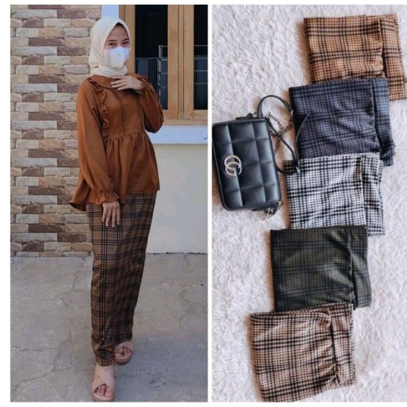 COD> ROK SPAN TARTAN PANJANG / ROK TARTAN KOREAN STYLE