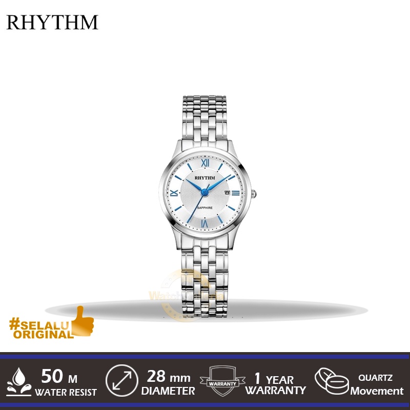 Jam Tangan Analog Ladies RHYTHM G1202S01 Original Murah