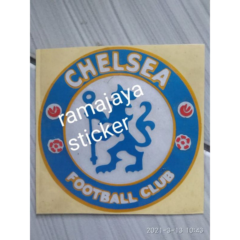 

cuting sticker chelsea, real madrid, barca, dan lain laincustom