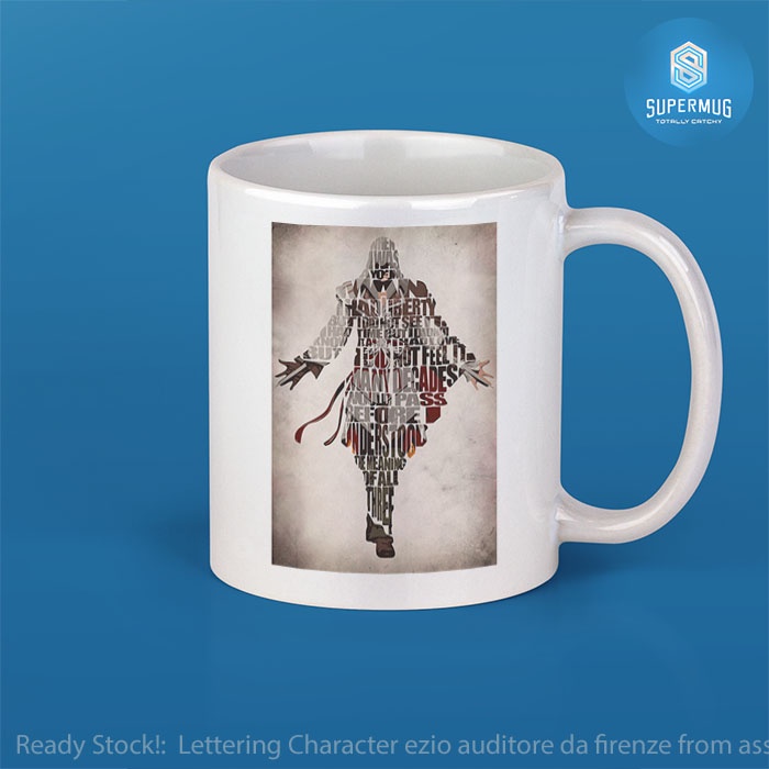 Mug Lettering Character ezio auditore da firenze from assassins creed 2
