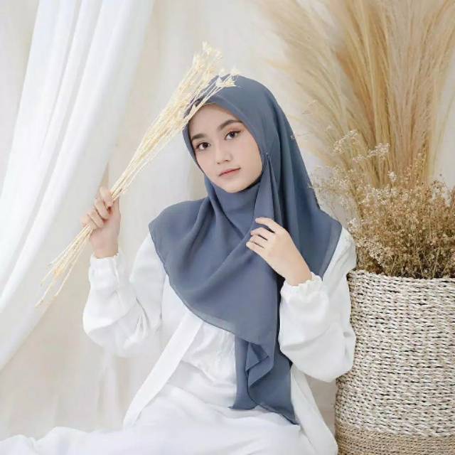 COD_8 WARNA Jilbab Bella square  pollycatton moca, milo, hitam, denim, navy, emerald, dusty, abu