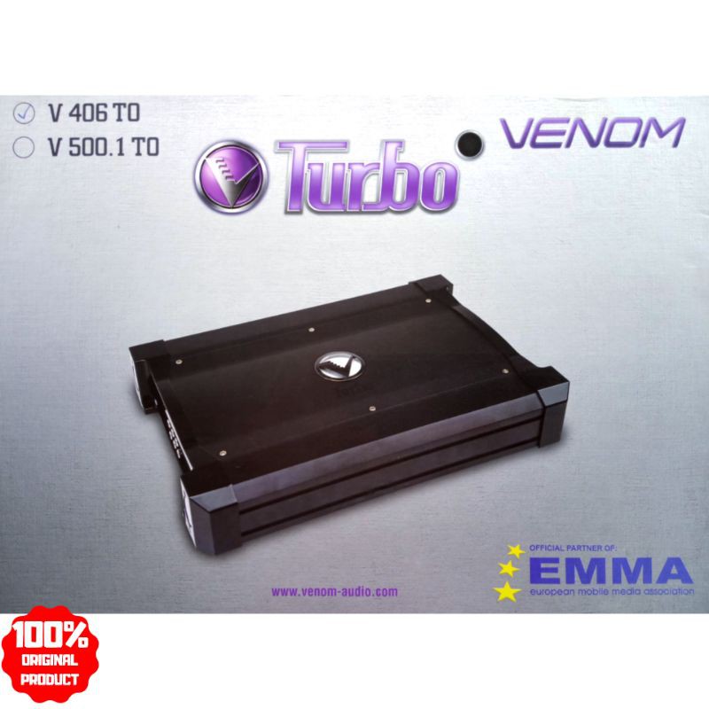 Power Amplifier Mobil VENOM TURBO V406 TO