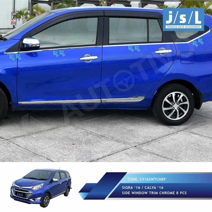 List kaca samping Sigra chrome