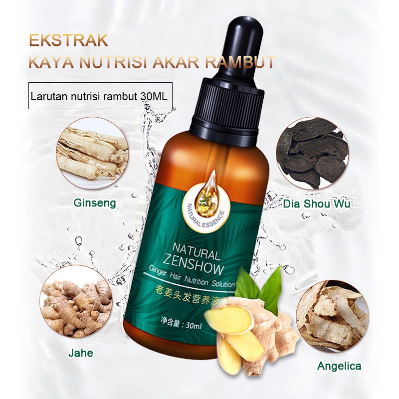 【O'RANNLE】Ekstrak Jahe Murni Mengentalkan Rambut Bayi dan Dewasa, Jenggot, Kumis, Jenggot, Alis Vitamin jahe rambut  Vitamin rambut Pertumbuhan rambut  Musuh botak   Cairan penumbuh rambut  Cairan pertumbuhan