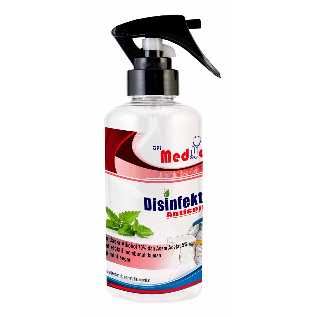 disinfectant disinfektan 500ml aman di kulit medical pinus bkc base siap pakai hutan pinus segar sudah ada izin edar resmi by Oke sabun suplayer 2