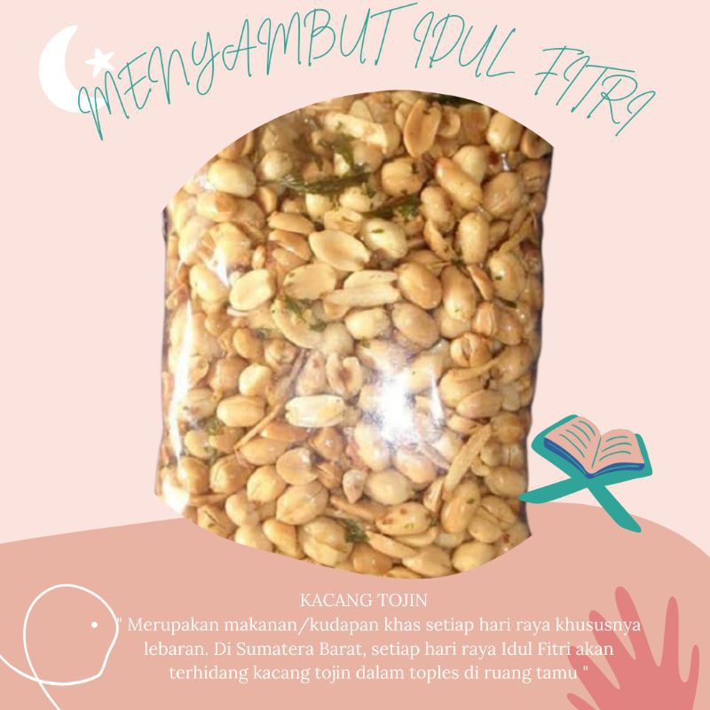 

Cemilan Lebaran Kacang Tojin Sumatera Barat Kacang Kampung Kue lebaran