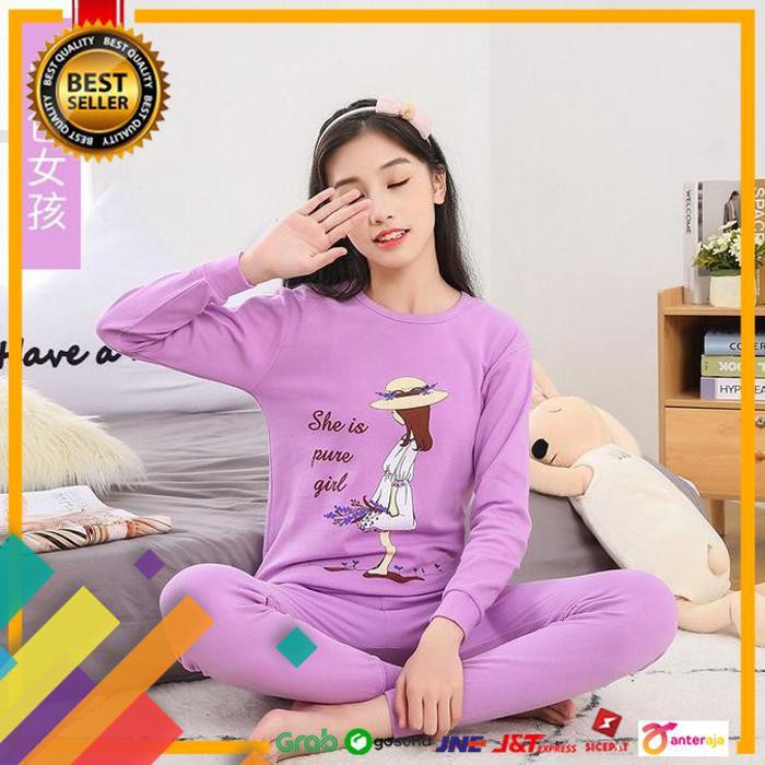 PROMO.. BAJU TIDUR ANAK CEWEK IMPORT PIYAMA ABG PEREMPUAN NYAMAN MURAH - 150 ..TERMURAH
