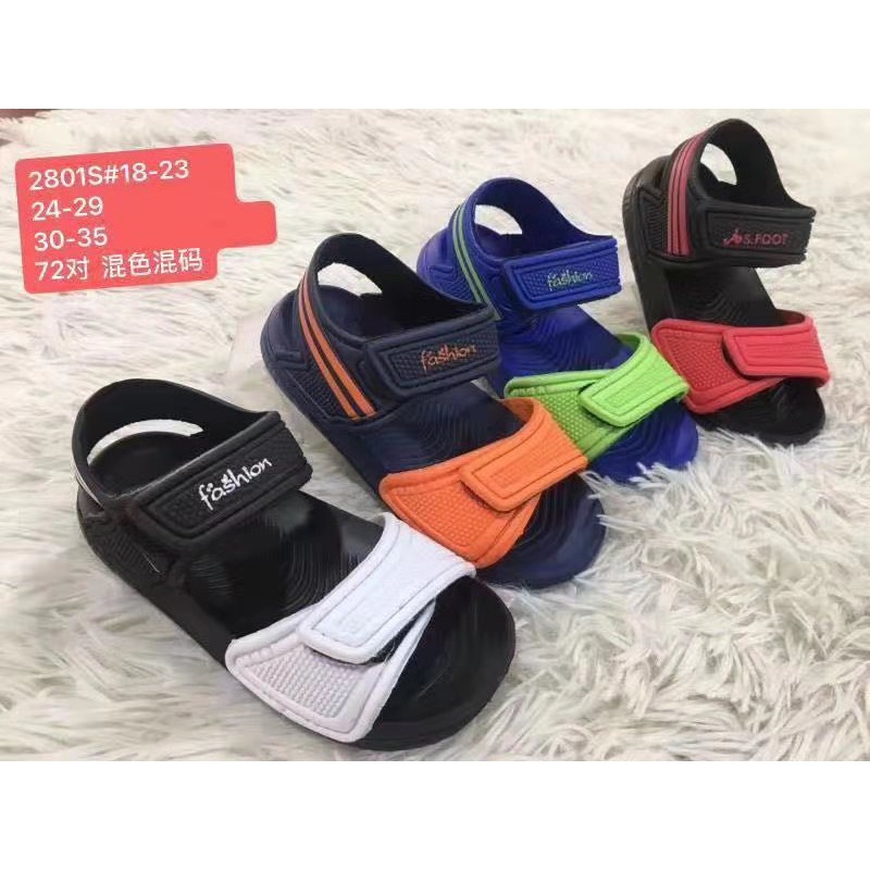 SANDAL ANAK CASUAL NEO BOY KOREAN STYLE FLAT SOFT USIA 1,5 sd 4 THN