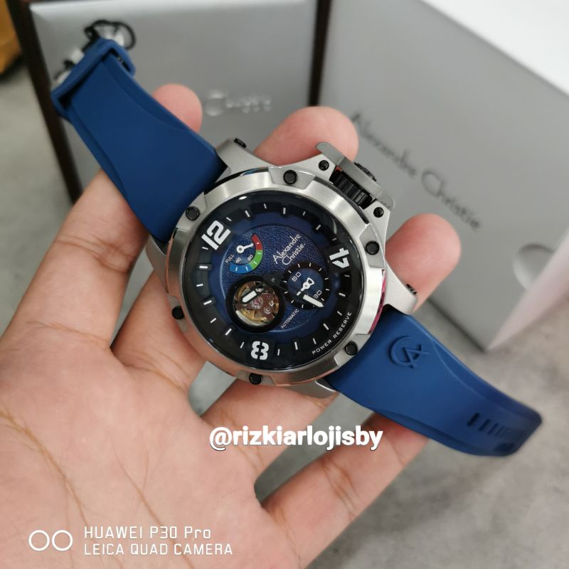 Jam tangan pria alexandre christie original AC 6295 blue MPRTPBU new garansi resmi 1 tahun