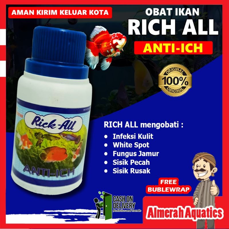 

Rich all Obat ikan luka,jamur dll