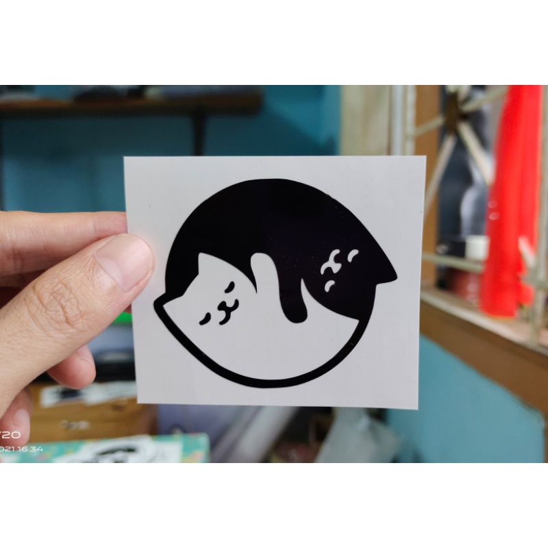 

stiker kucing 3 custom cutting stiker murah