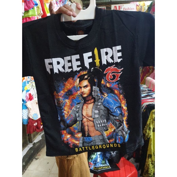 Kaos anak FF Free fire booyah / baju game Termurah