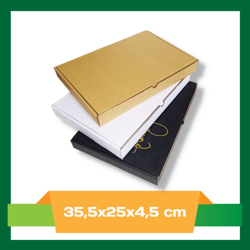 

BOX 35,5x25x4,5 cm LS (BAJU) Kardus /Karton/giftbox/hampers/pizza/kemeja/baju