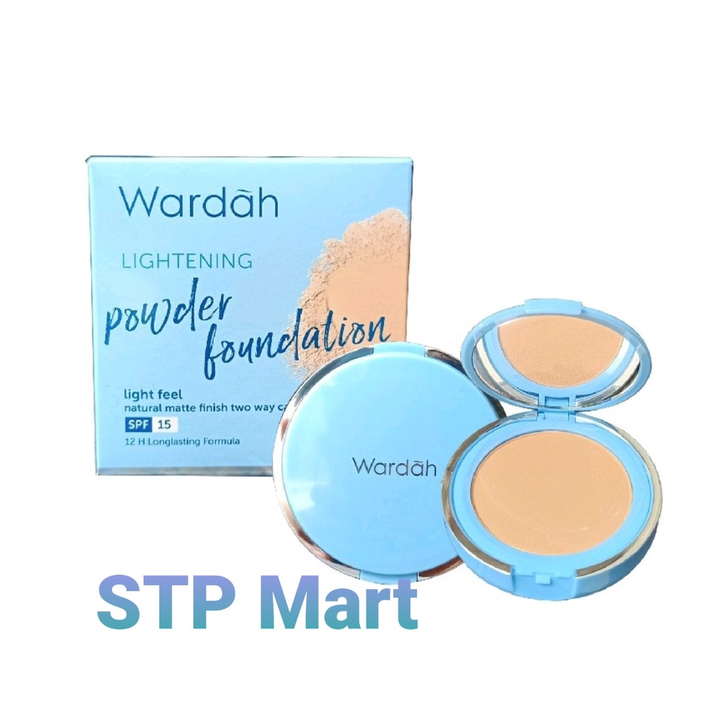 WARDAH Lightening Powder Foundation Light Feel 12gr Full / Refill